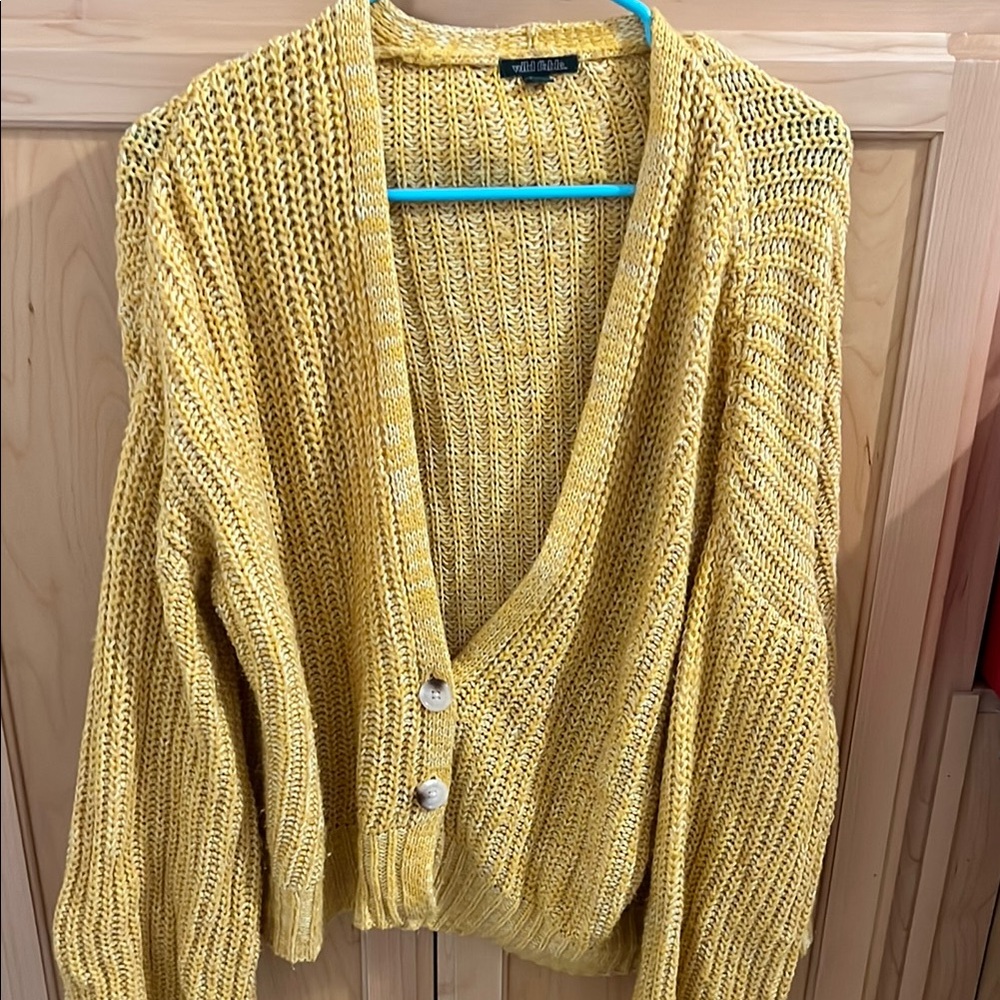 Mustard Yellow Knit Women's Sweater